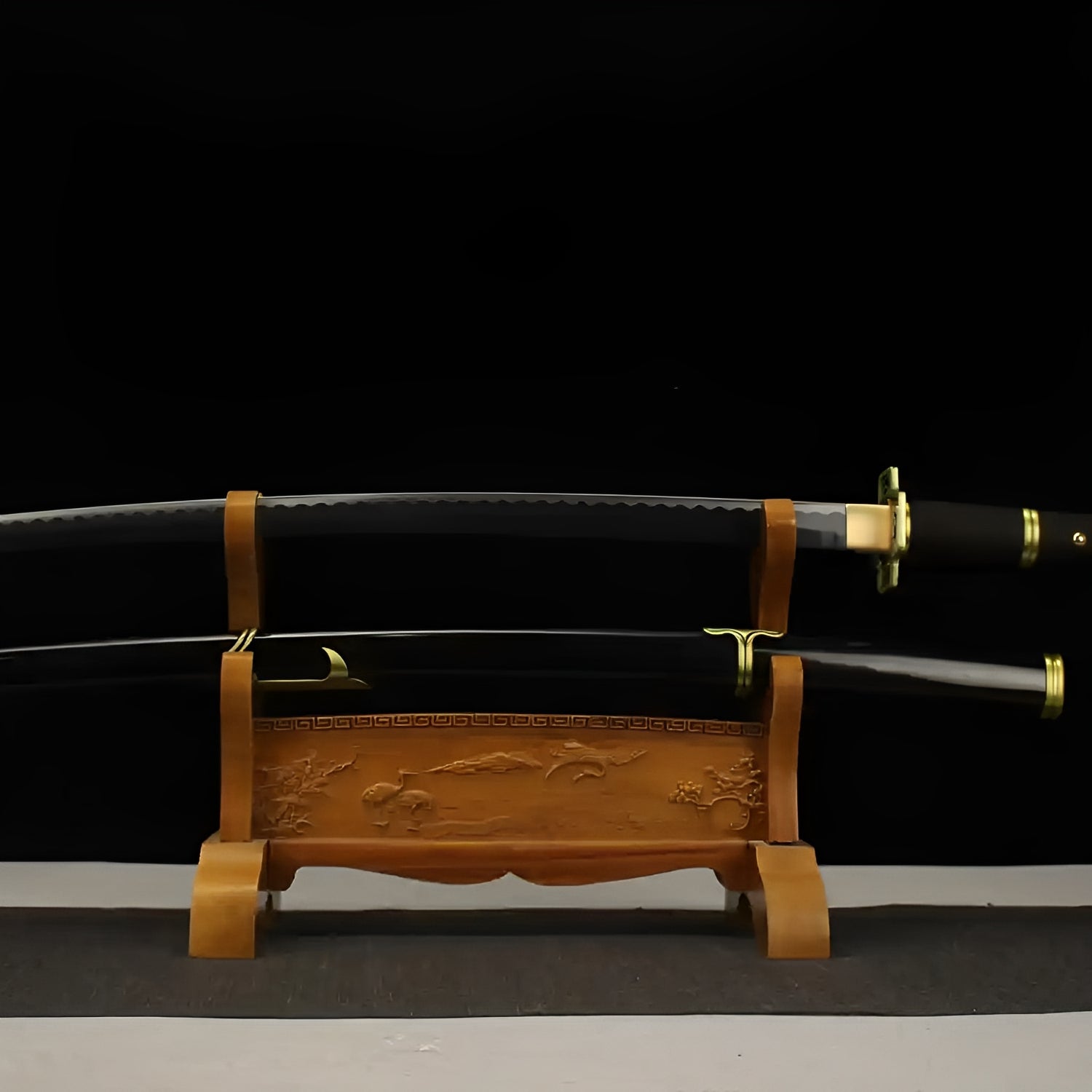 Katana Yubashiri (One piece) - set completo in esposizione