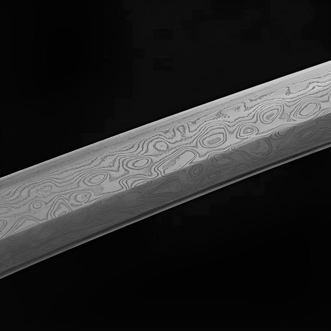 Katana Yugure (Acciaio Damasco) - dettaglio aggiuntivo