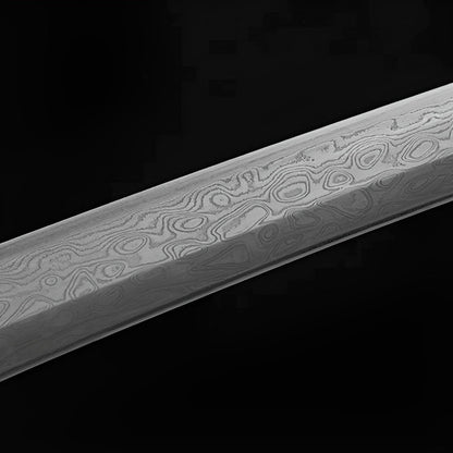 Katana Yugure (Acciaio Damasco) - dettaglio aggiuntivo